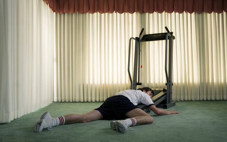 Man collapsed on treadmill