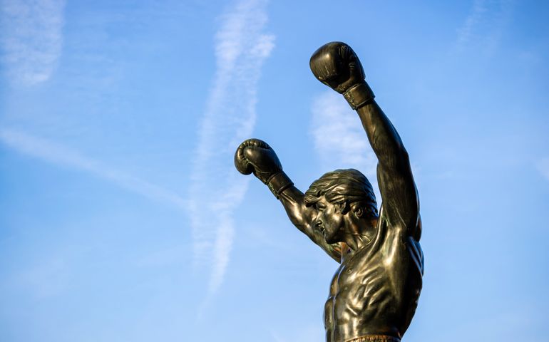 The Rocky Statue in Philadelphia, USA