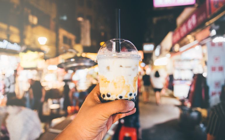 bubble milk tea or boba tea is the most popular drink orginated in Taiwan