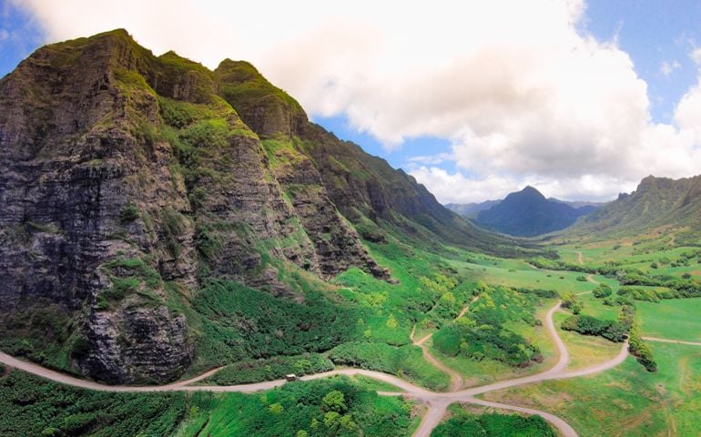 Hawaii Mountains Kualoa Vacation Destination/Movie Locations