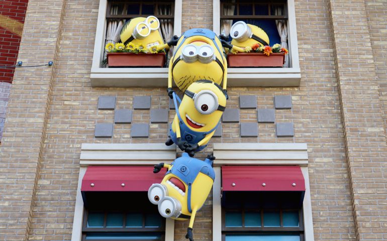 Minions (Character from Despicable Me) in Minion Park at Universal Studio Japan in Osaka