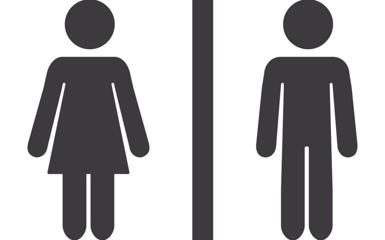 Vector of Bathroom Mixed Gender Icon