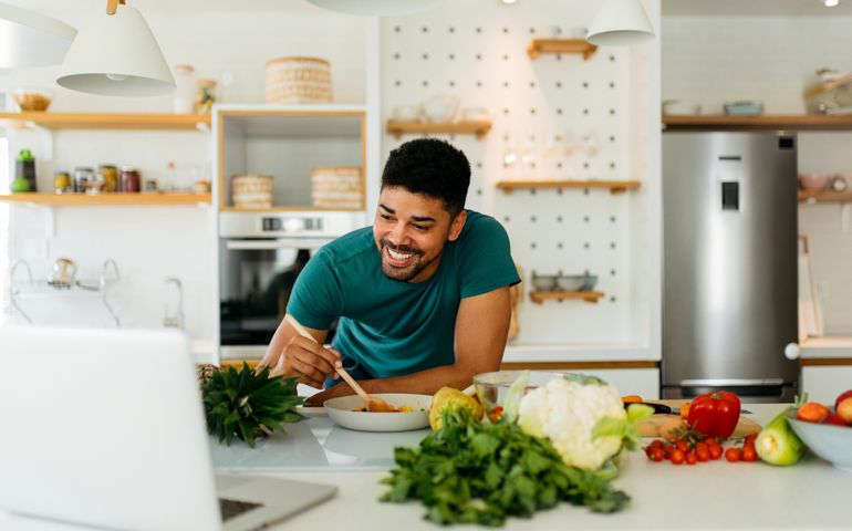 Man cooking