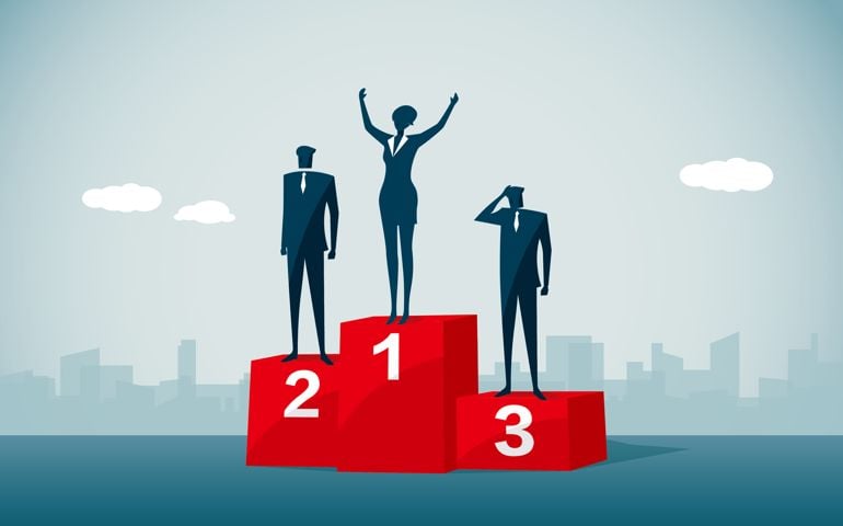 winners podium