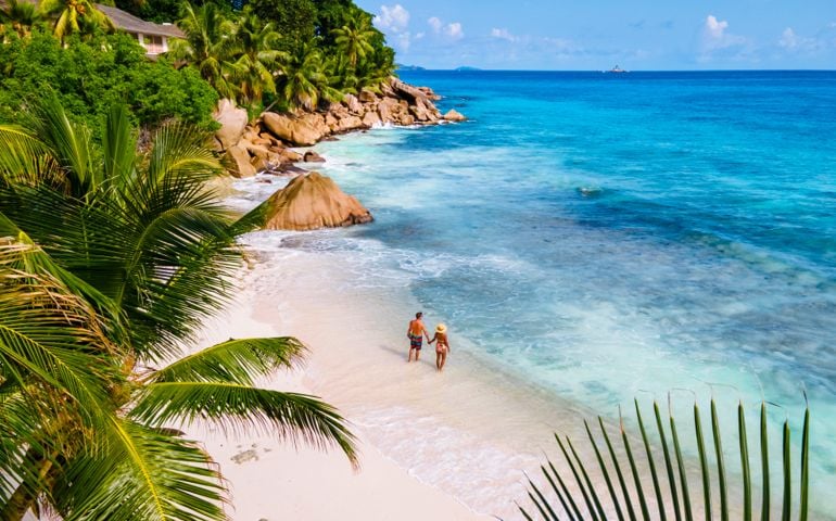 the beach