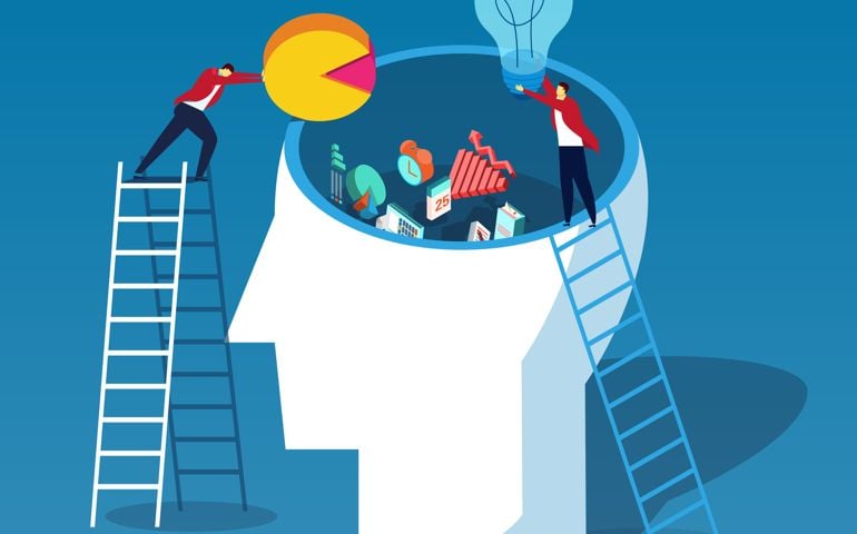 Throw data and ideas into the brain
