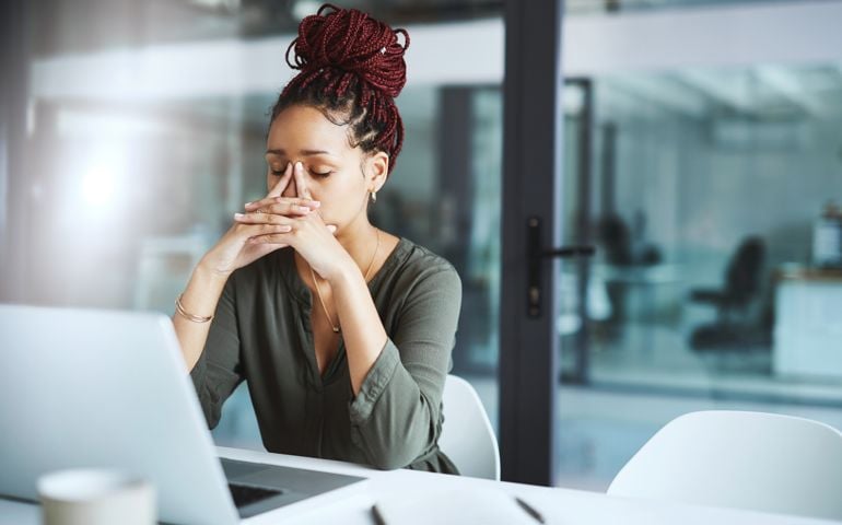 woman feeling frustrated