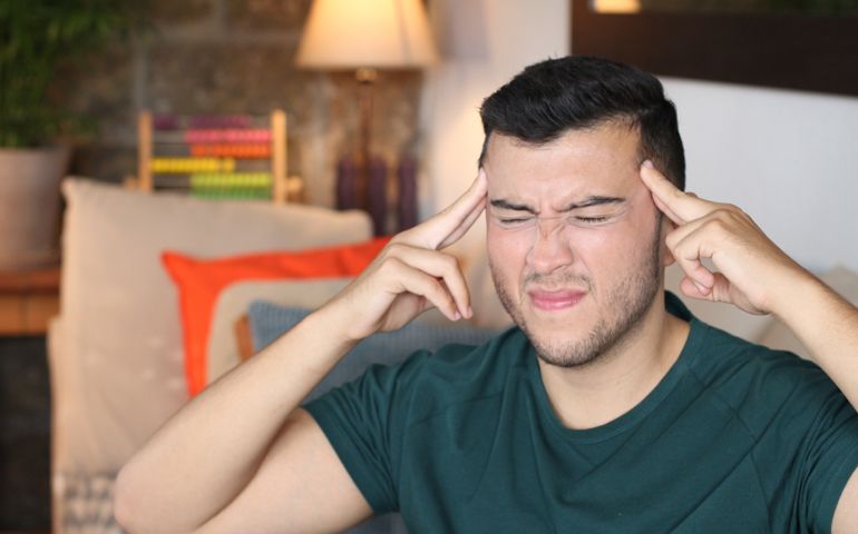 man trying to read minds