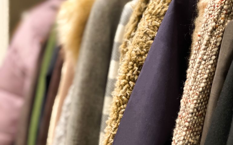 row of coats