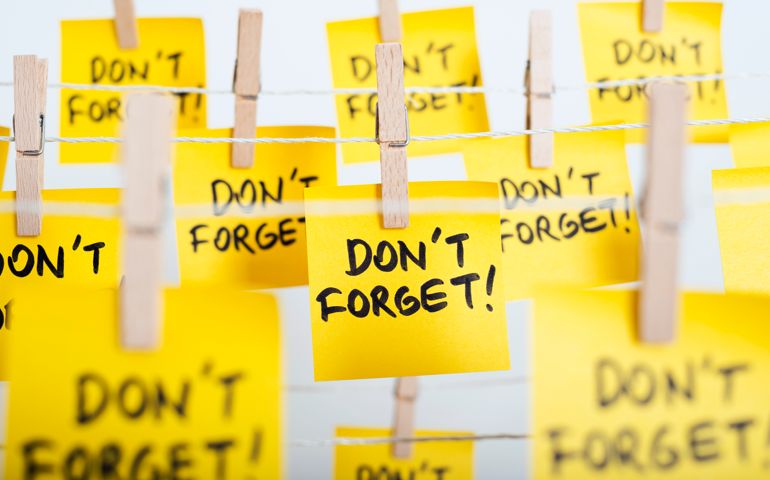 dont forget on post its