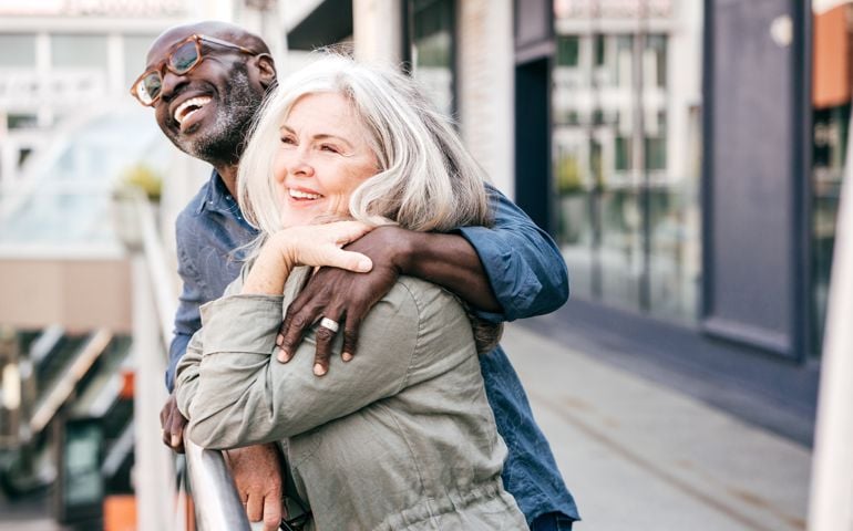 Senior couple on vacation