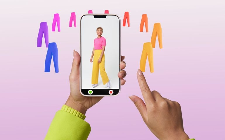 choosing augmented clothing options