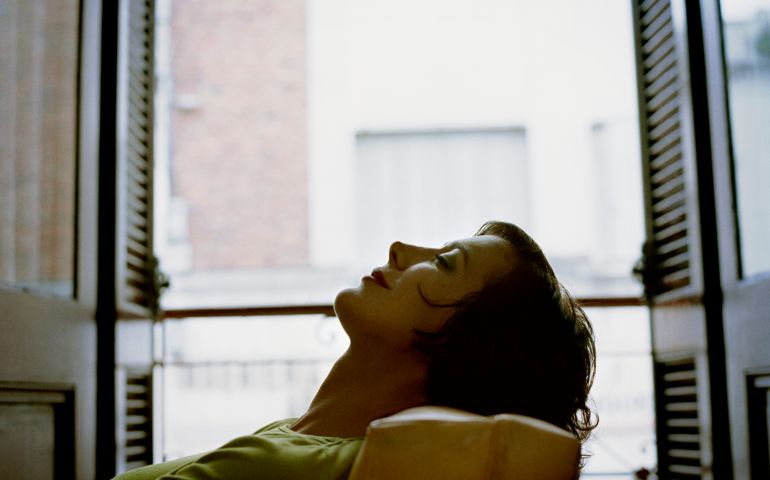 Woman in chair