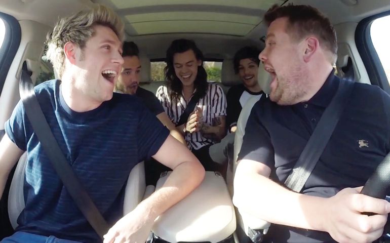 one direction in carpool karoke