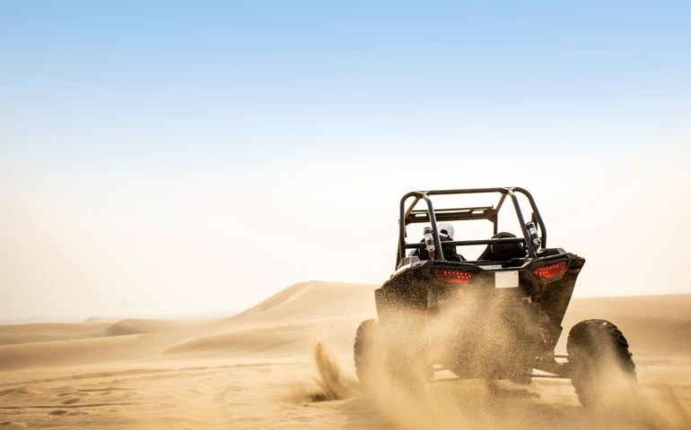 Dune Buggy ride in the desert, Qatar