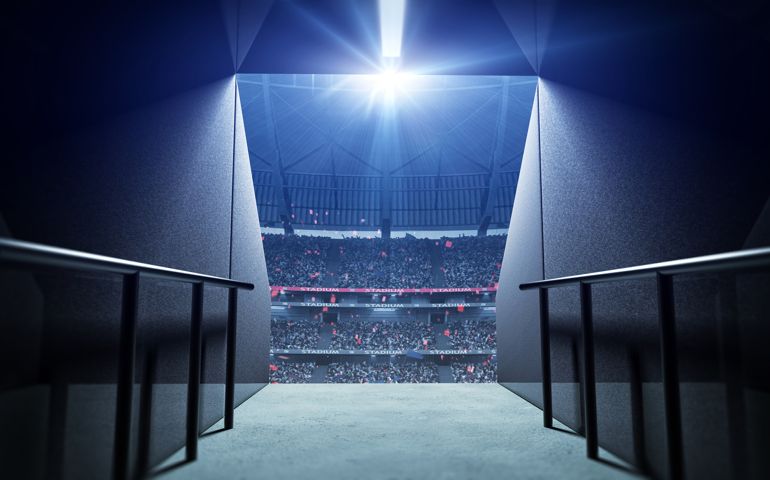 Soccer Stadium Corridor