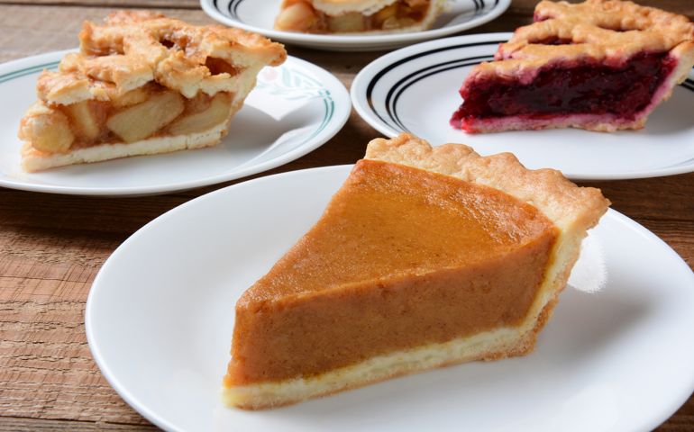 Pies Slices on Plates