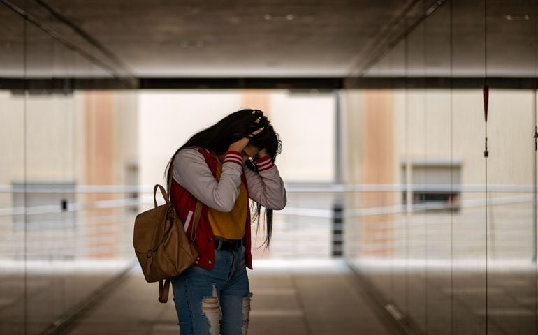student feeling insecure