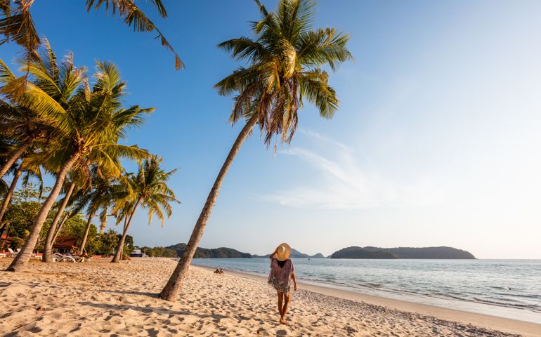 woman in beach
