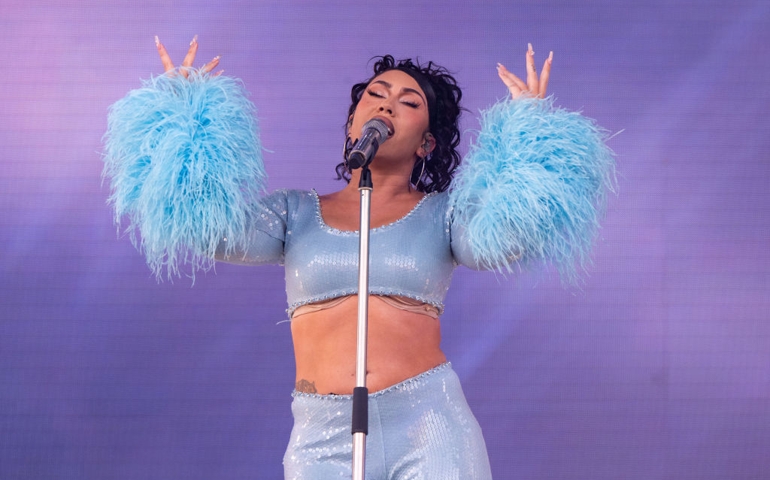 close up of Kali Uchis