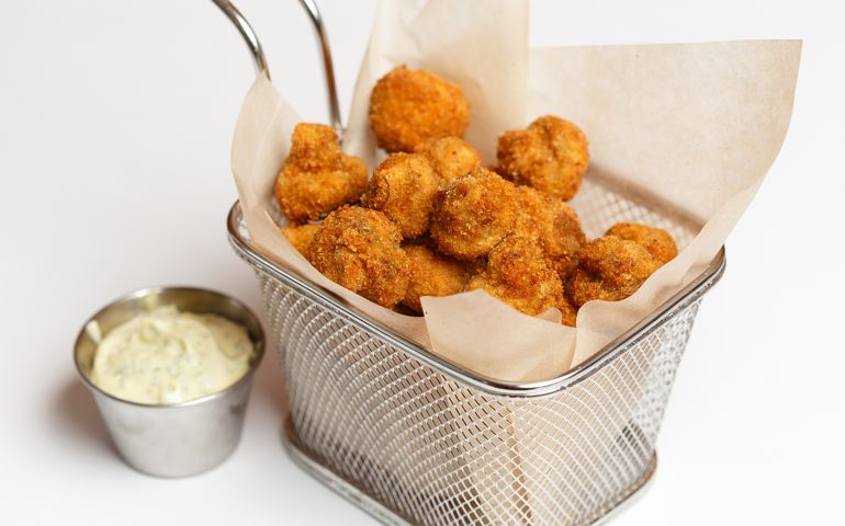 squid rings or deep fried onion rings