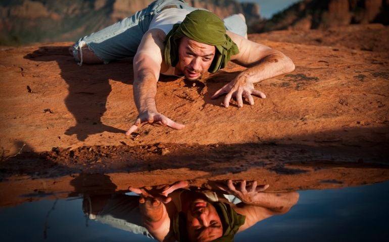 Thirsty Man in the Desert