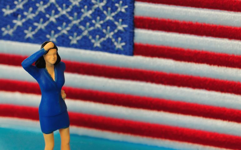 barbie by flag