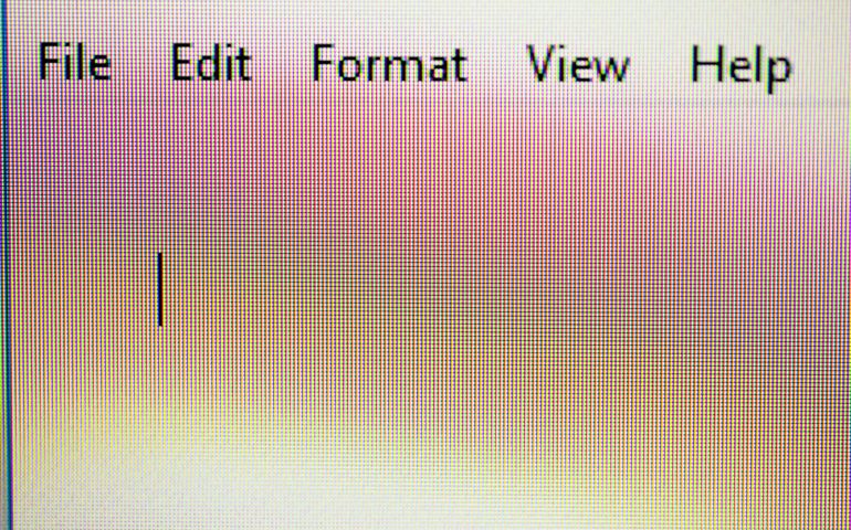 Preparing to write on computer