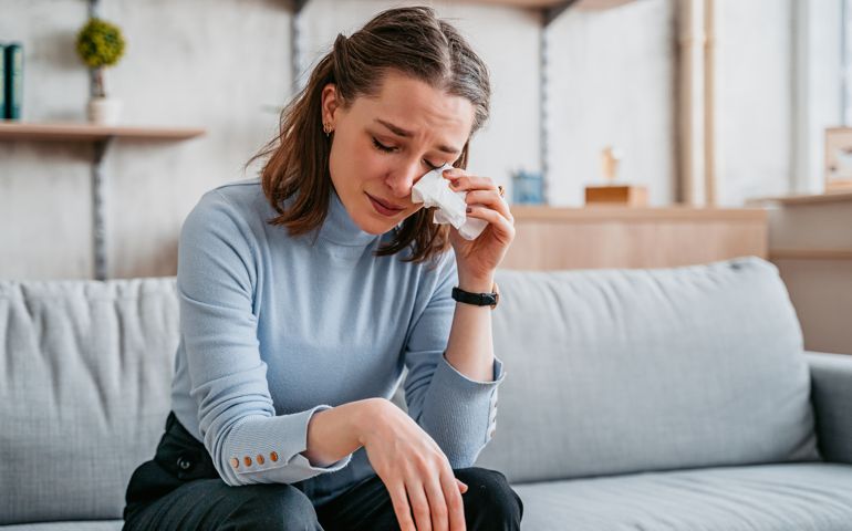 Young Woman Crying