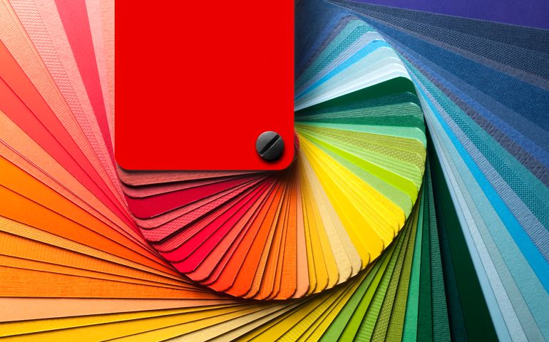 Colour swatches book