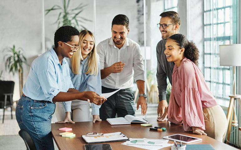 business meeting businesswoman woman office portrait job career happy businessman teamwork colleague businessperson startup creative student education project