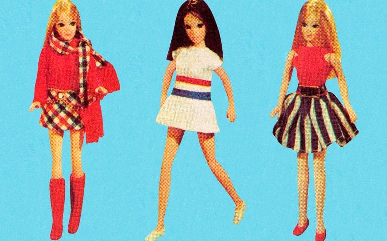 Two Blonde and One Brunette Fashion Dolls