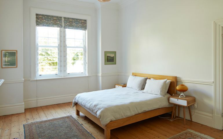 Interior of bedroom at home