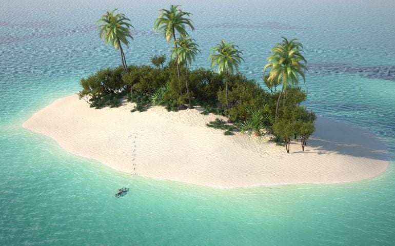 deserted island