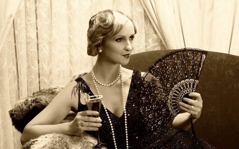 Sepia twenties cocktail