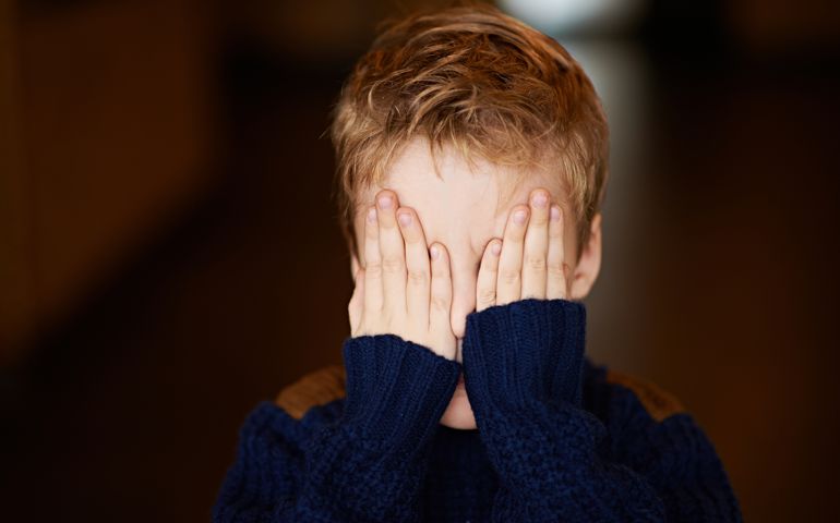 shy child