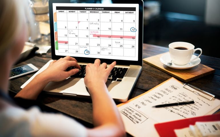 Calender Planner Organization Management Remind Concept