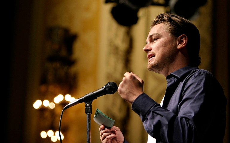 Leonardo DiCaprio Stumps For Kerry At The University Of Wisconsin-Madison