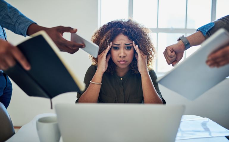 person with multiple tasks