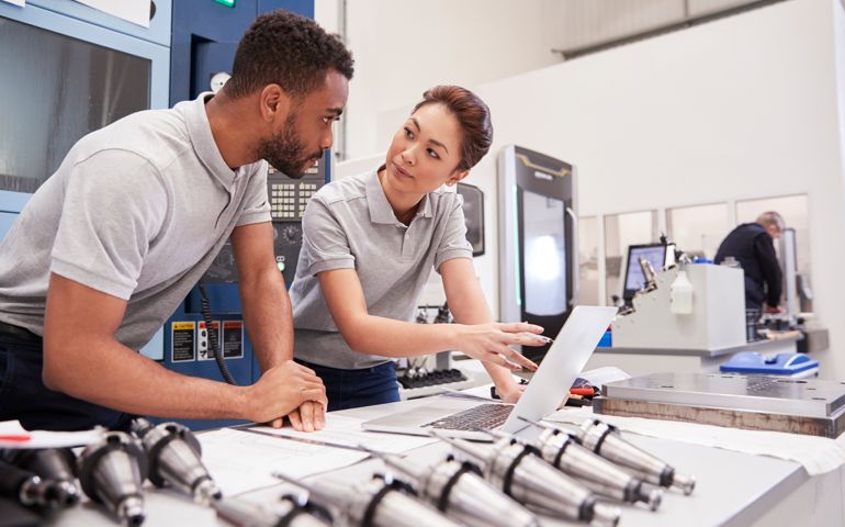 Two Engineers discussing