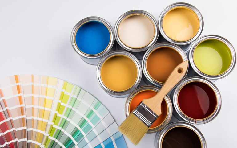 Paint cans color palette