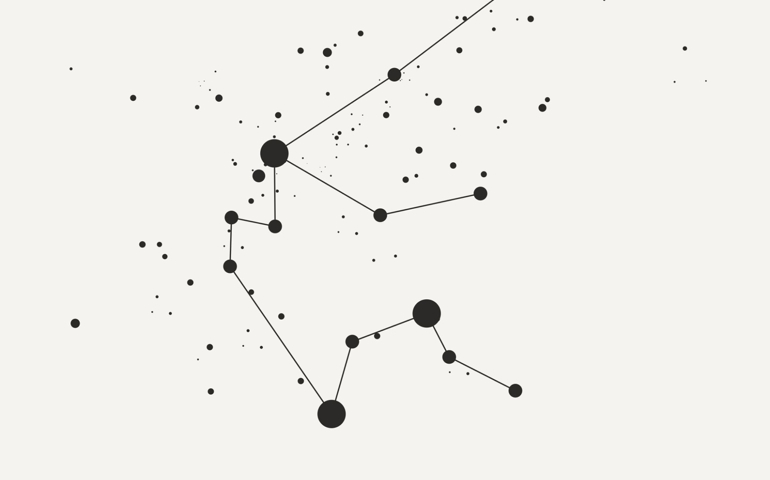 Star constellation zodiac aquarius black white vector