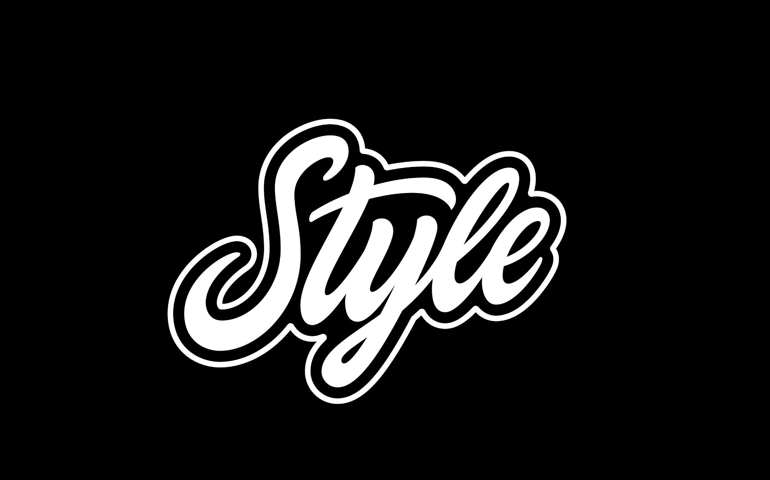 Word Style. Hand lettering design for prints on clothes and not only.