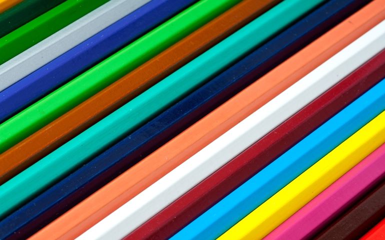 Colored pencils are one of the students' favorite school supplies.