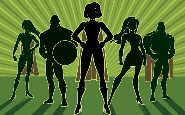 Team of superheroes.