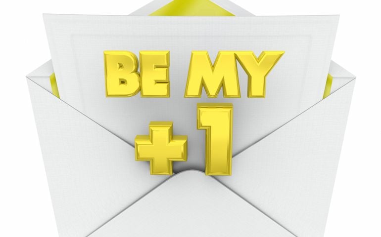 Be My Plus One Invitation Envelope Guest 3d Illustration