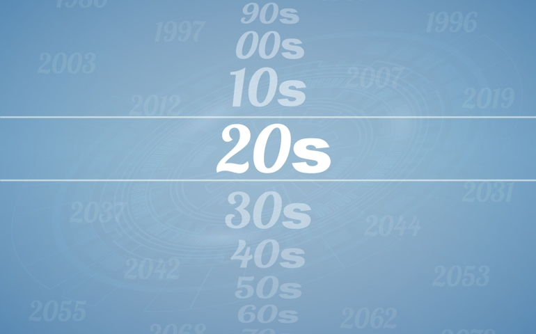 The concept of the end of the decade and the beginning of the twenties