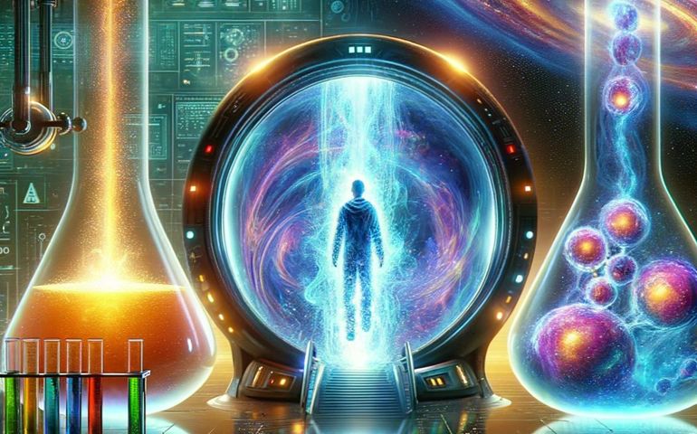 teleport with chemical reaction