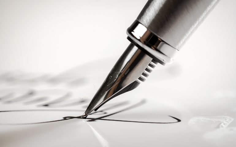 Pen, Writing, Letter.