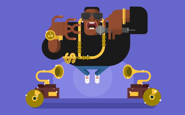 Black rapper character